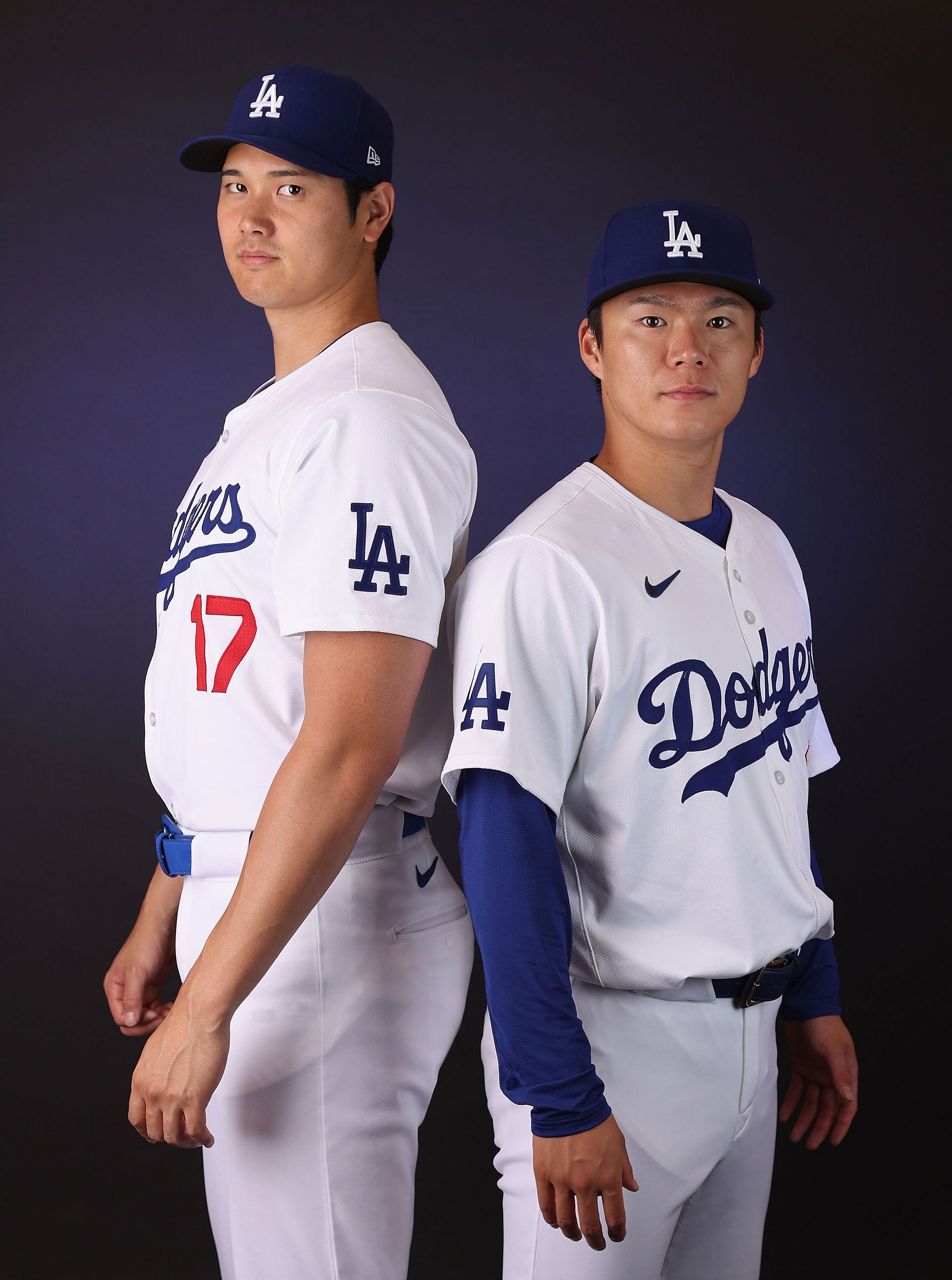 Ohtani and Yamamoto modeling the said pants