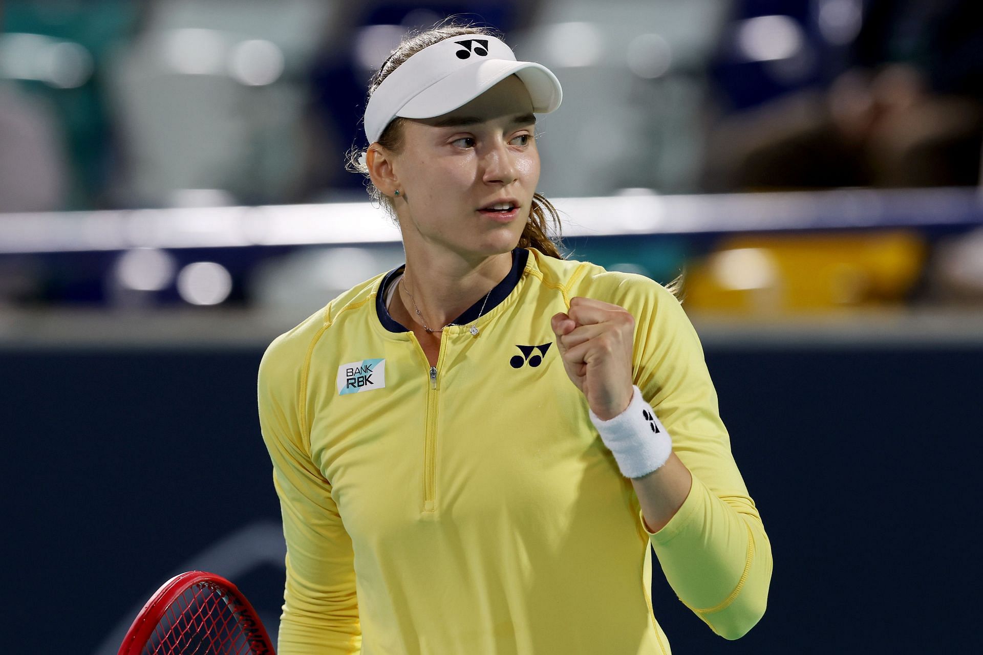 Elena Rybakina at the 2024 Abu Dhabi Open.