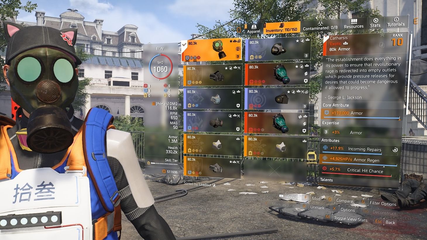 The Division 2 Catharsis Exotic Mask: How to get, attributes, best ...