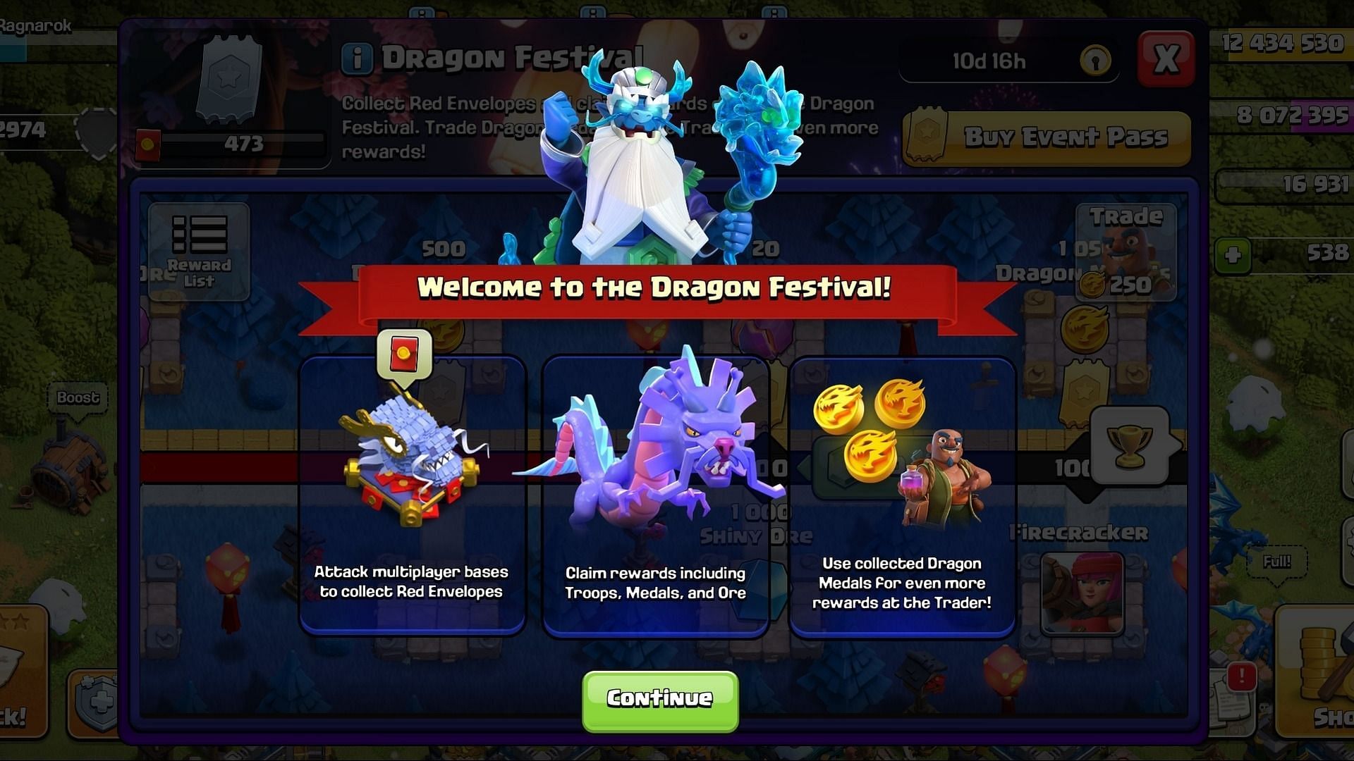 Earn Dragon Medals [(Image via Supercell) In-game screenshot taken by the writer]