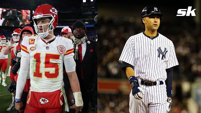 "A player who kept himself the same in big moments" - NFL star Patrick Mahomes draws Derek Jeter comparison ahead of Super Bowl