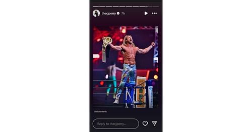 Dolph Ziggler is the new IWGP Global Heavyweight Champion [Screenshot from CJ Perry's IG Story]