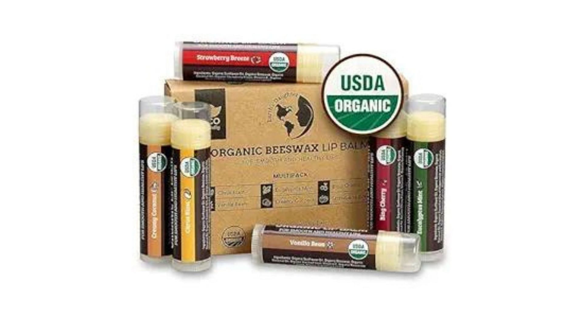 USDA Organic Lip Balm by Earth&#039;s Daughter (Image via Amazon)