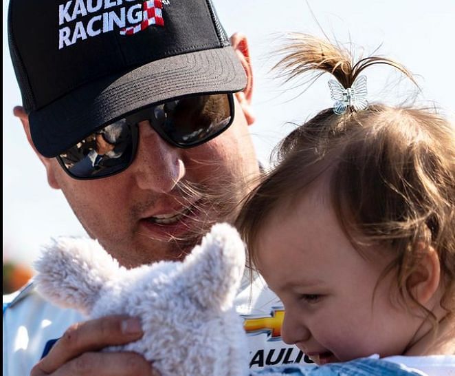 Kyle Busch his daughter Lennix