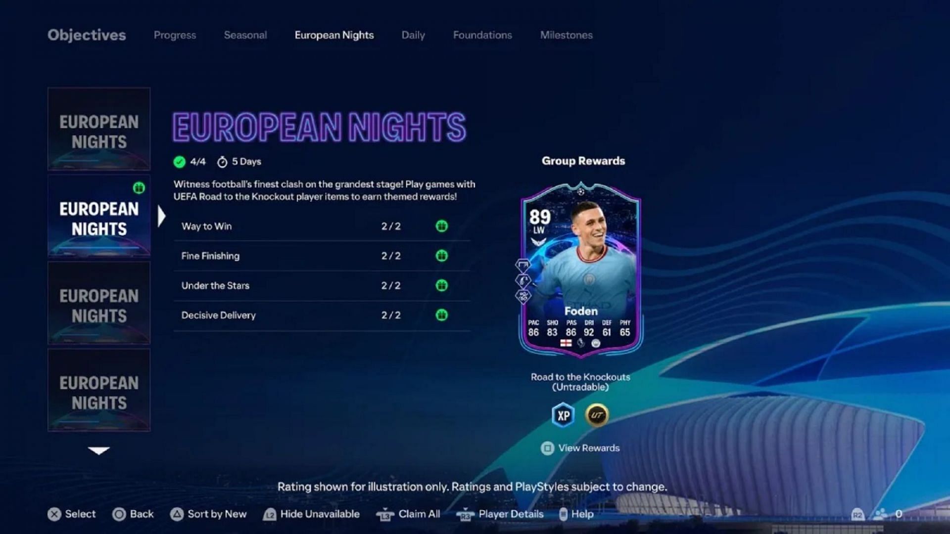 Event objectives come in with live events in EA FC 24 that keep changing (Screengrab via EA Sports)