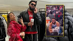 "Hiii QT": Karl-Anthony Towns and Jordyn Woods engage in mid-game romance as model sits next to Wolves bench