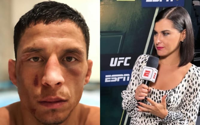 "I have cried in my car and in the shower” - Megan Olivi shares stoic advice for MMA wives on Valentine’s Day
