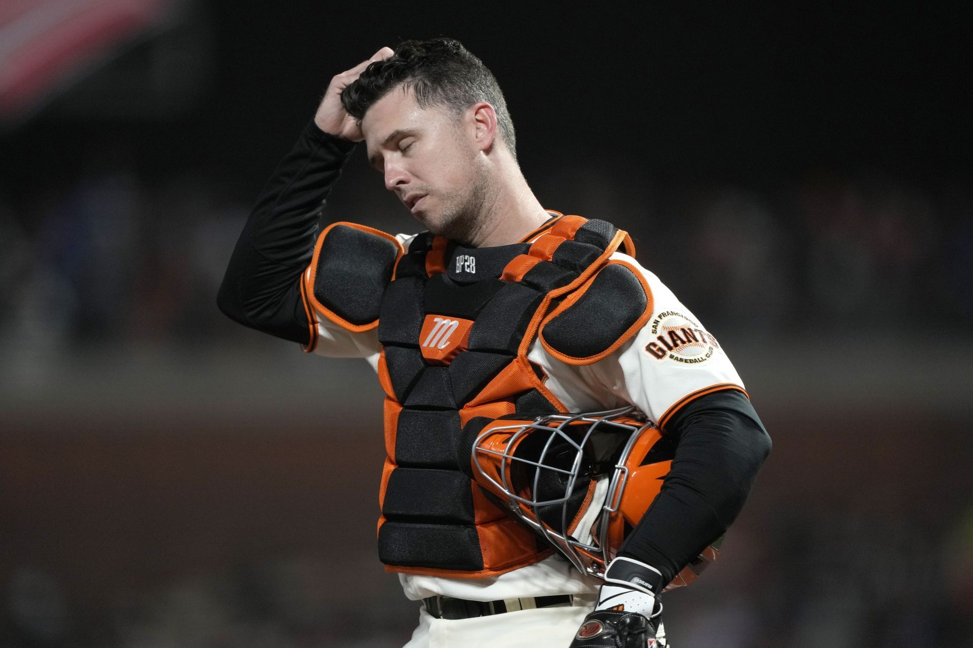 Buster Posey caught for the Giants