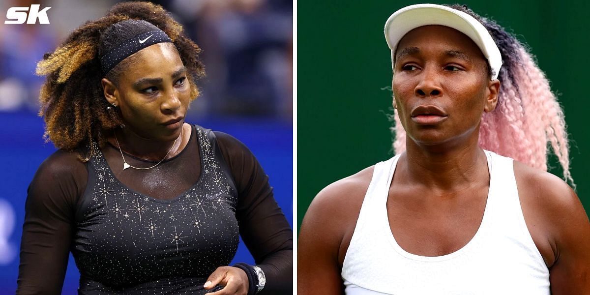 Serena Williams (L) and Venus Williams