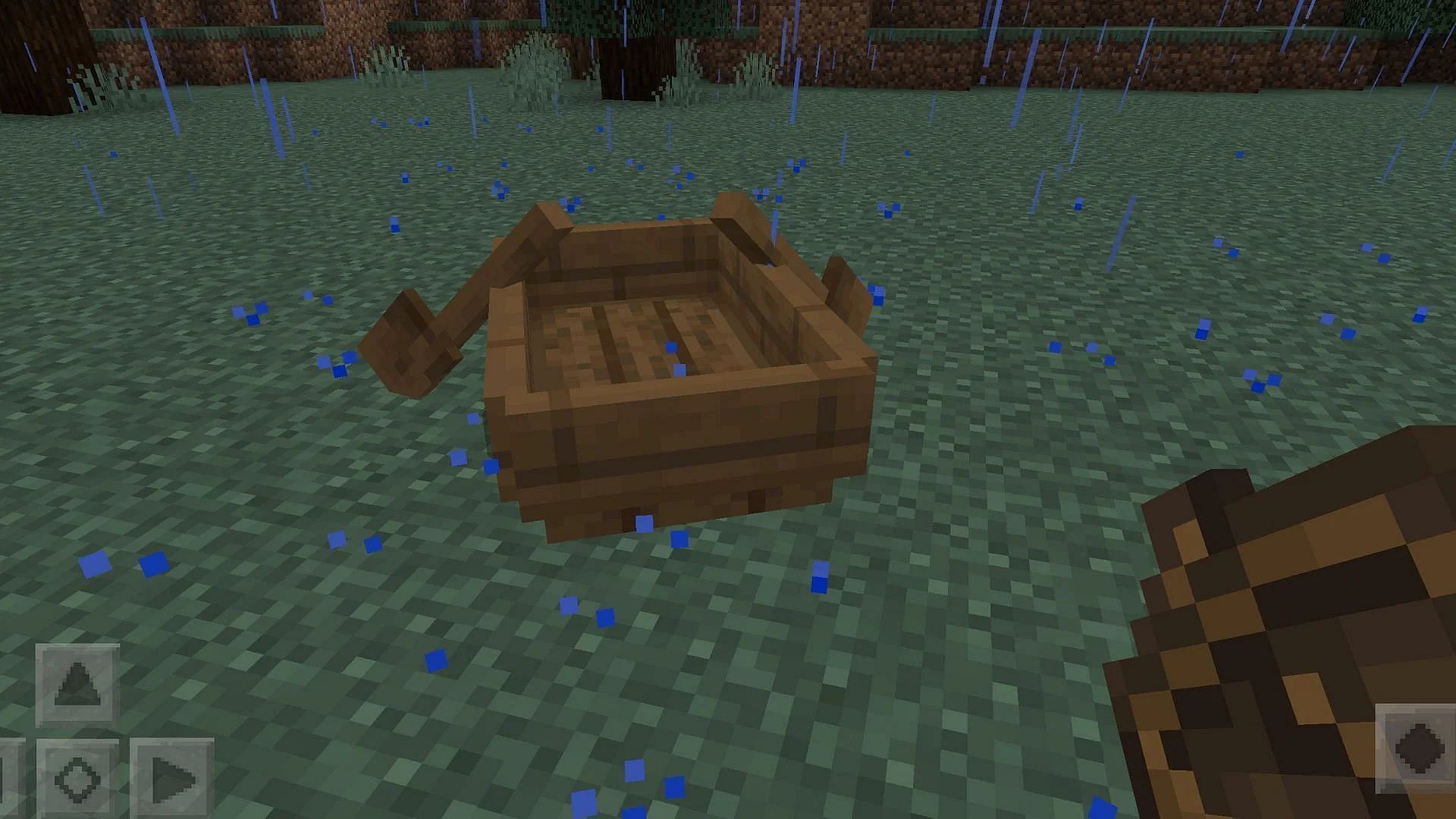 Getting the boat (Image via Mojang Studios)