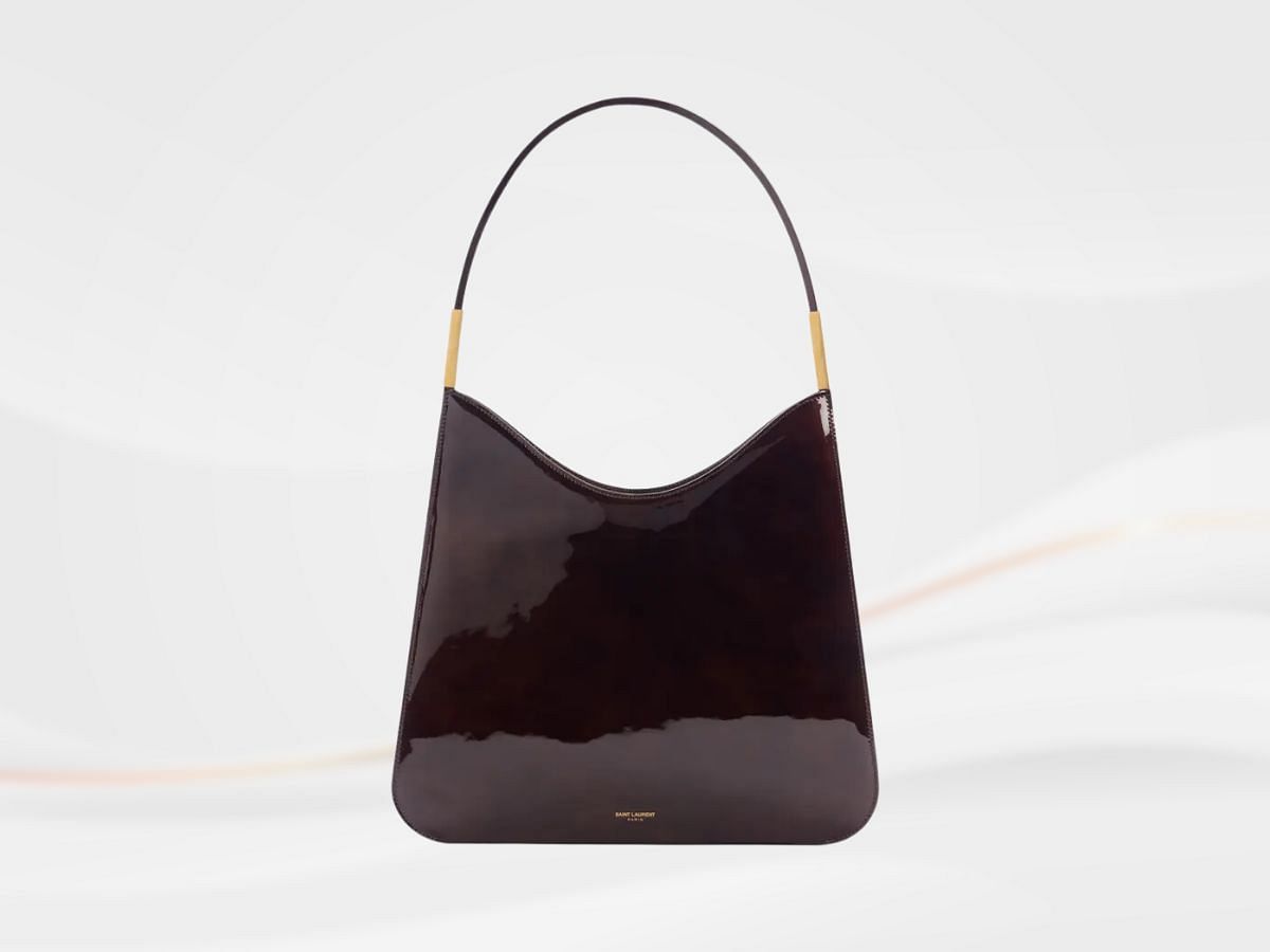The Saint Laurent patent leather hobo bag (Image via Nordstrom)