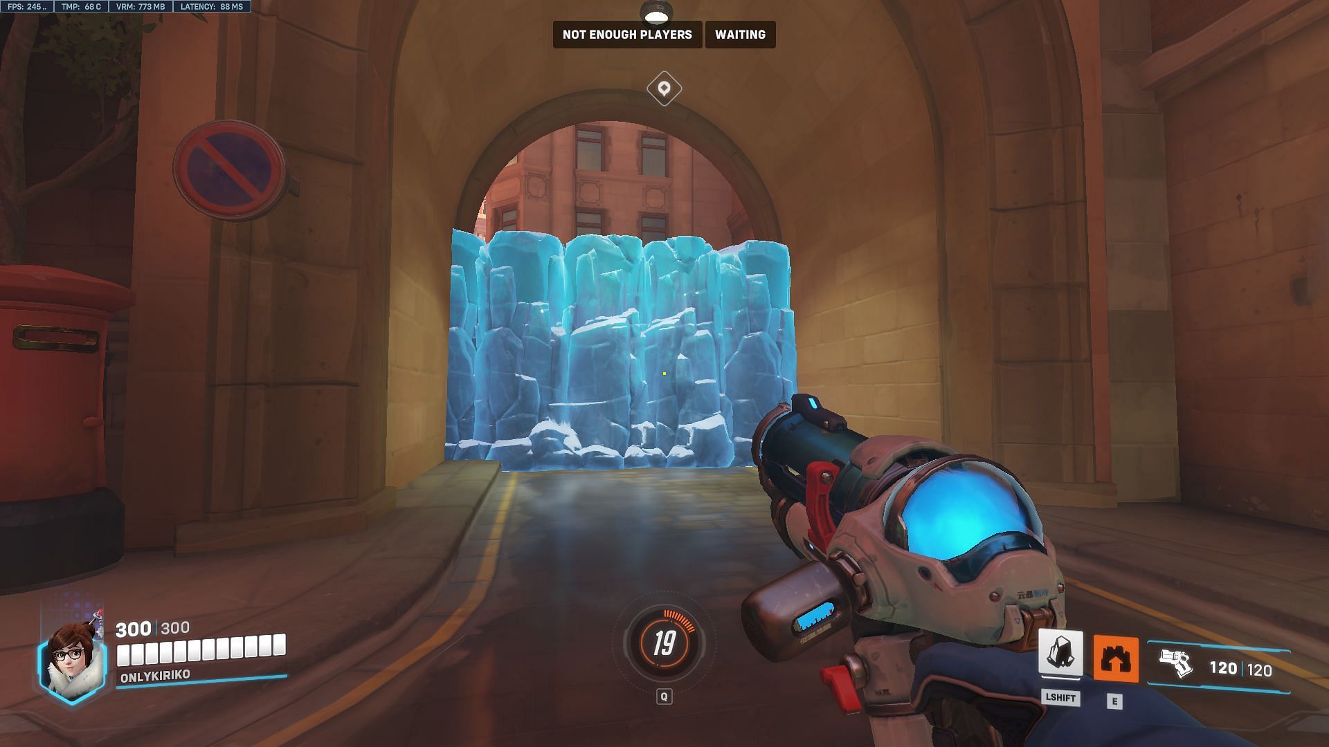 Mei blocking a choke point (Image via Blizzard Entertainment)
