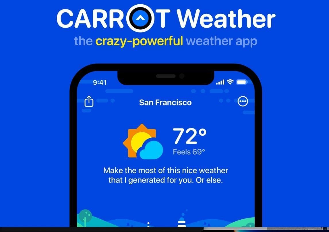CARROT Weather app is the perfect weather prediction app for Mac (Image via Cultofmac)