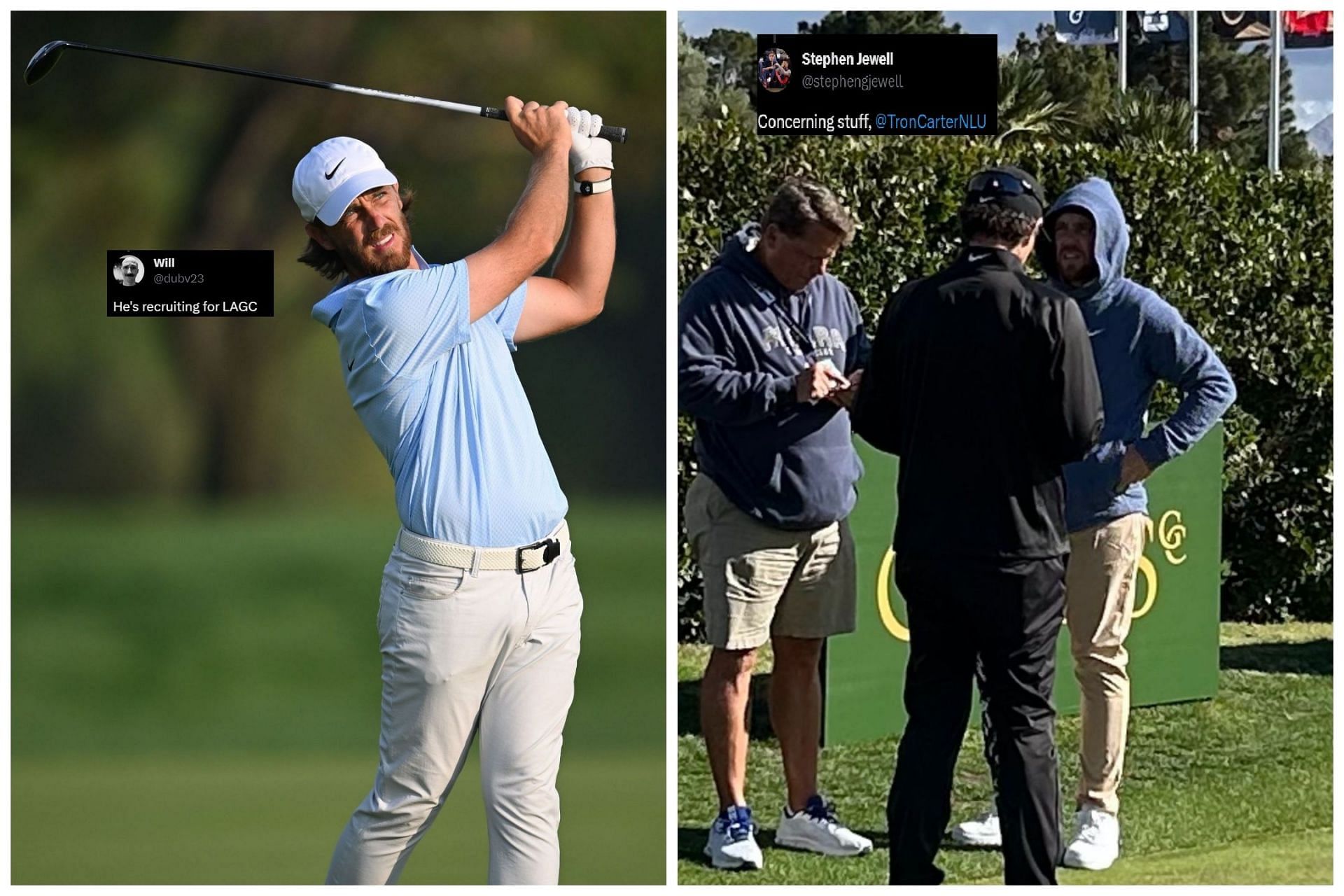 Tommy Fleetwood was spotted at the LIV Golf Las Vegas