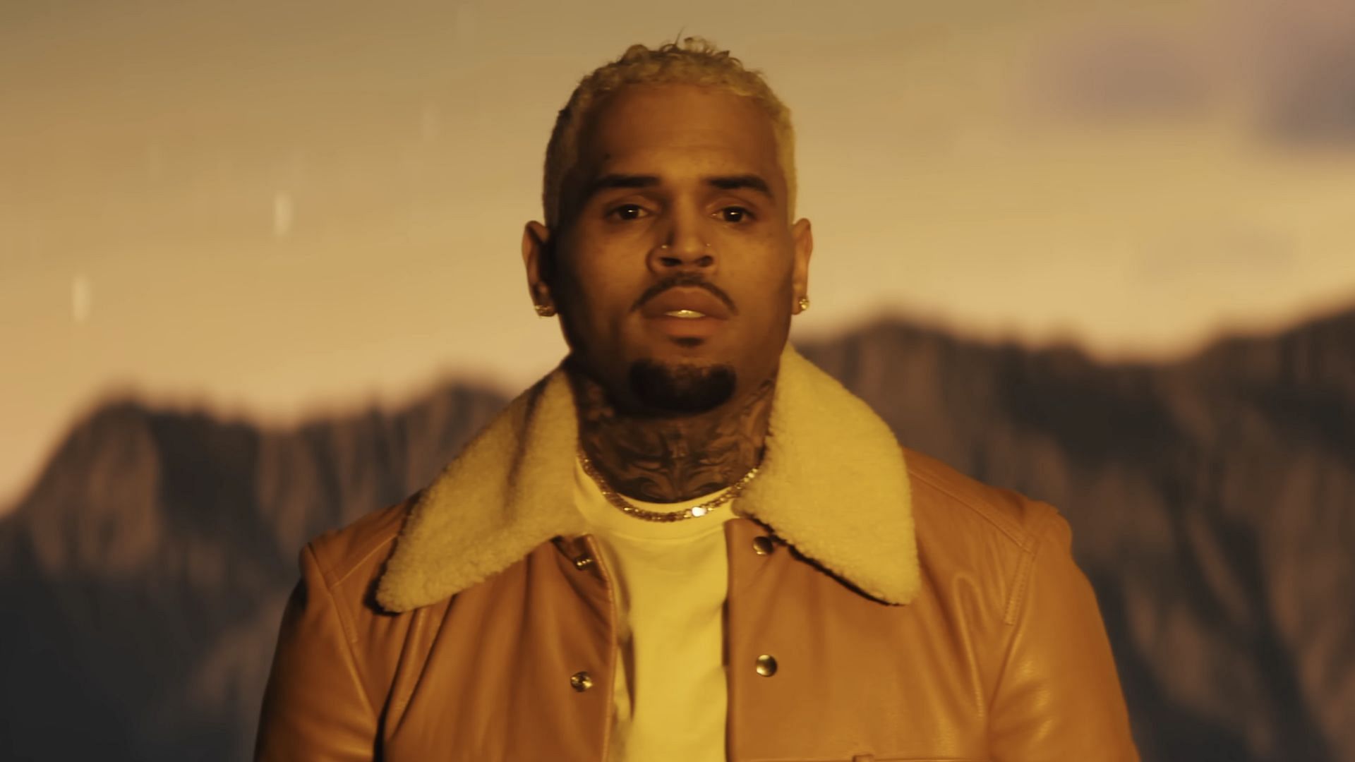 Chris Brown in the official video for 