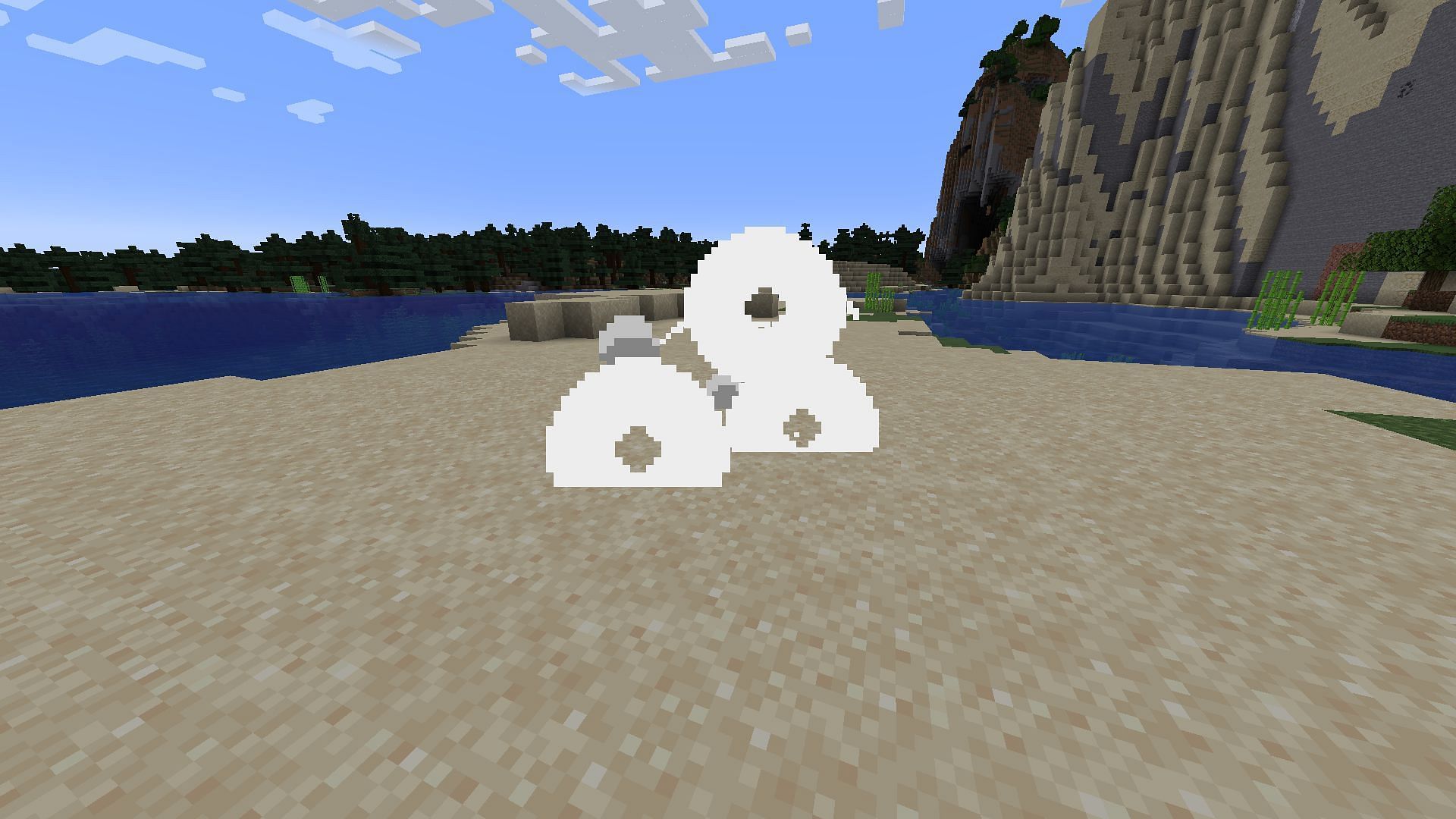 Wind charge radii have had their randomness removed in this Minecraft beta (Image via Mojang)