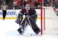 Lukas Dostal of the NHL's Anaheim Ducks