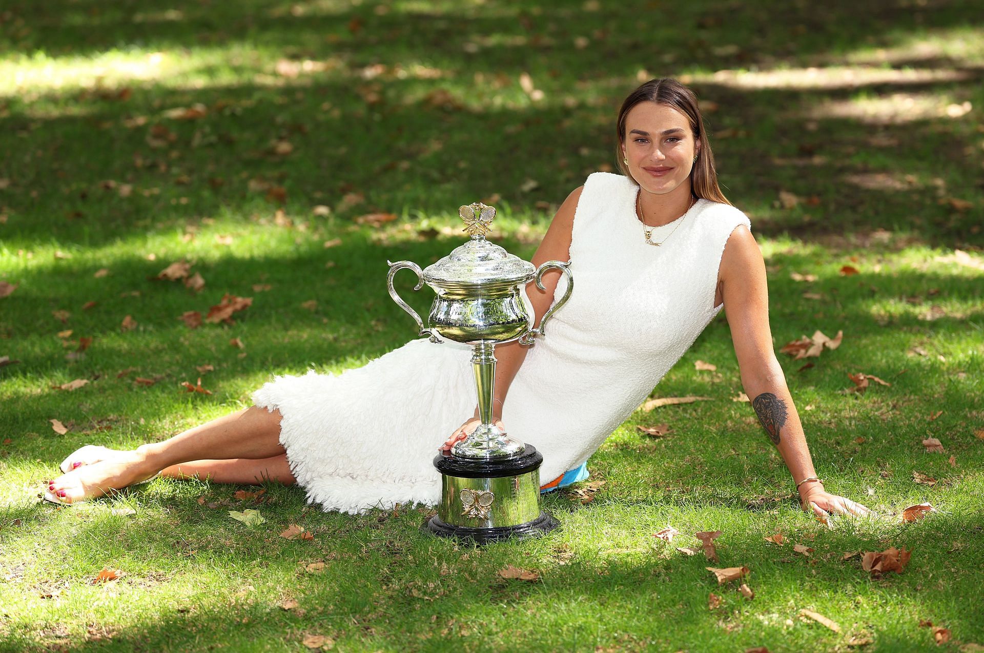 Aryna Sabalenka at the 2024 Australian Open Media Opportunity