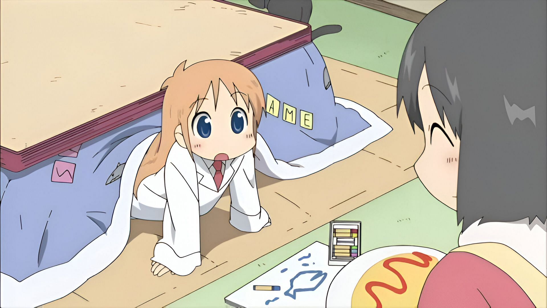 Hakase (left) and Nano (right) as seen in the anime (Image via KyoAni)
