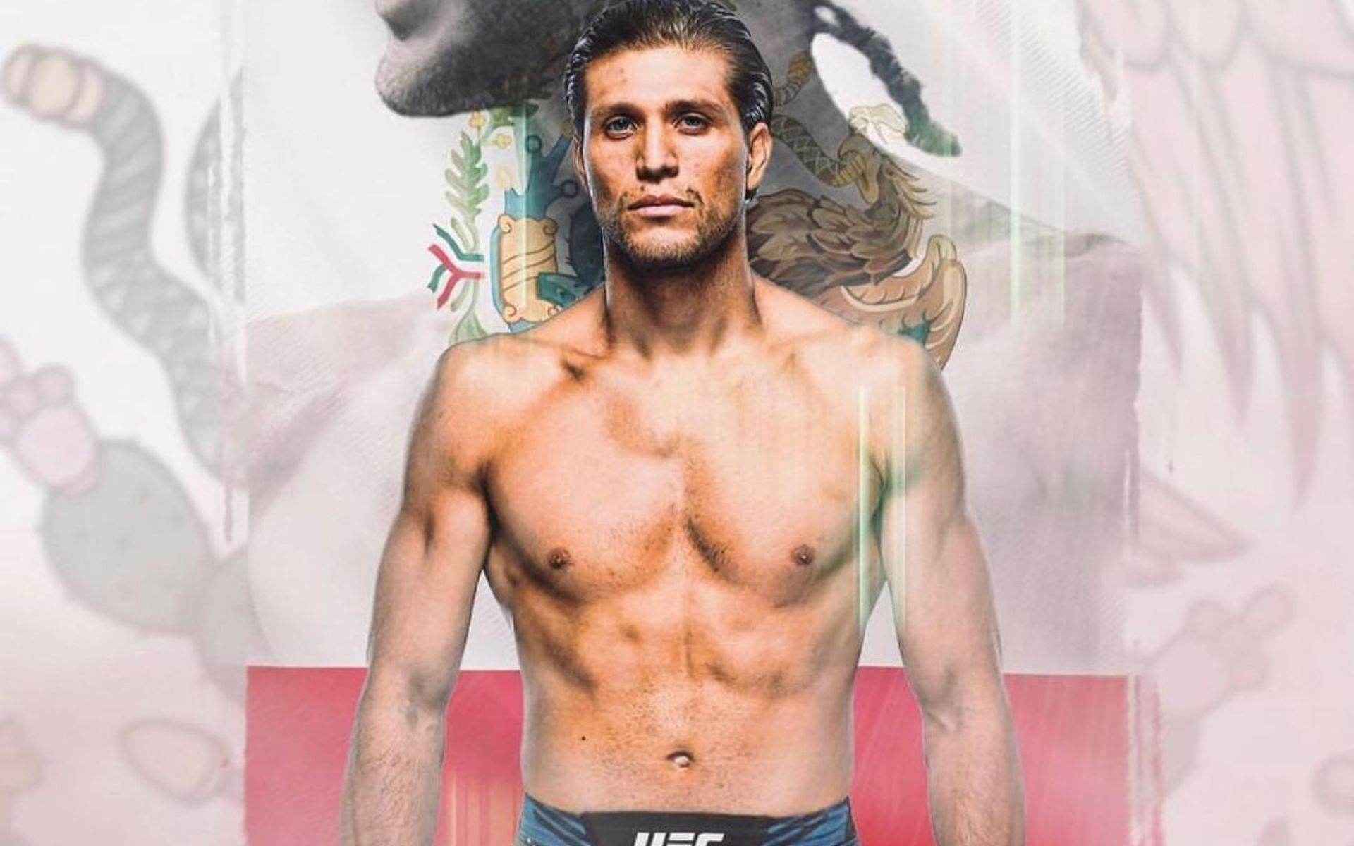Brian Ortega deliverers a submission finish at UFC Mexico [Image courtesy @briantcity on Instagram]