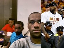 PHOTO: When LeBron James had a blurry 'Tom & Jerry' session with adorable Bronny and Bryce James