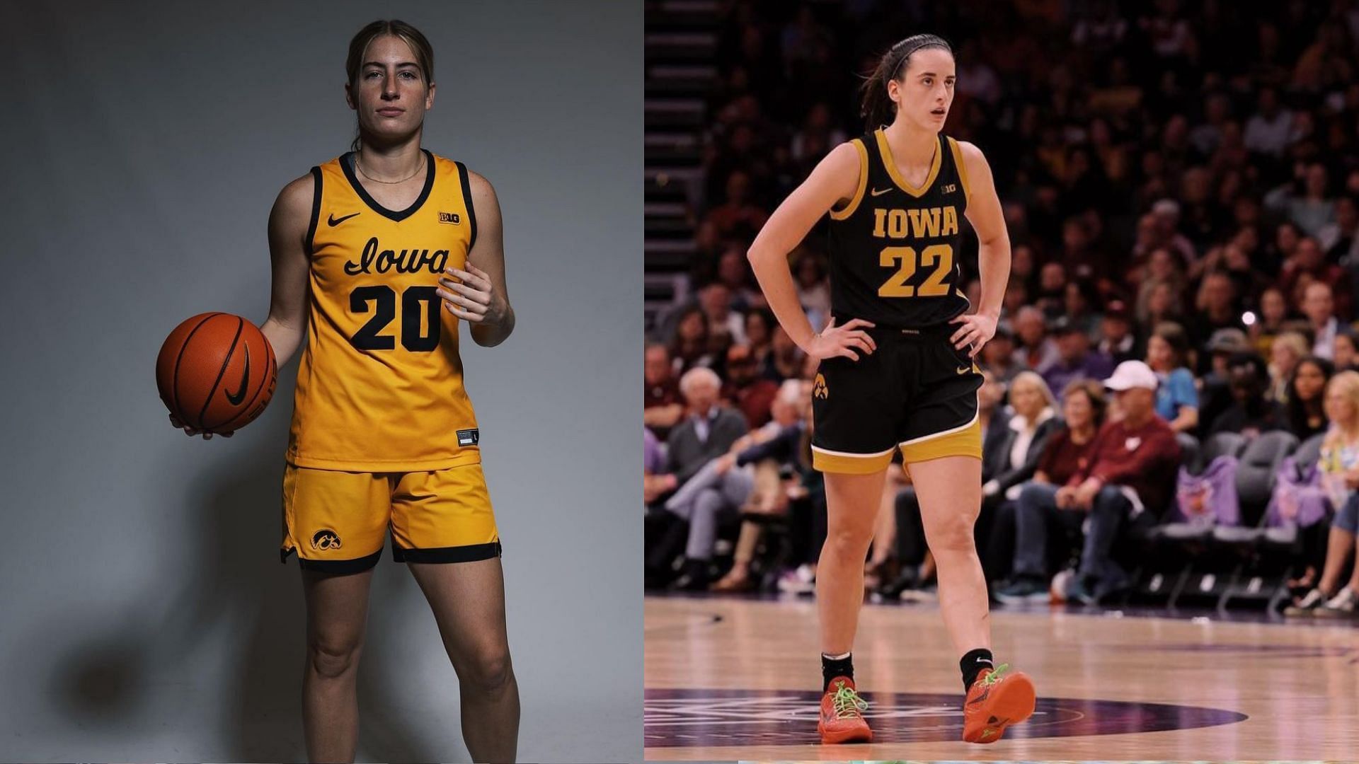 Iowa Hawkeyes basketball stars, Caitlin Clark and Kate Martin