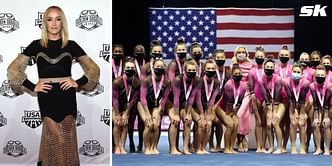 "Nastia Liukin making them wear ugly leos to ensure she is the best dressed in the room" - Fans react to Nastia Liukin Cup 2024 leotards