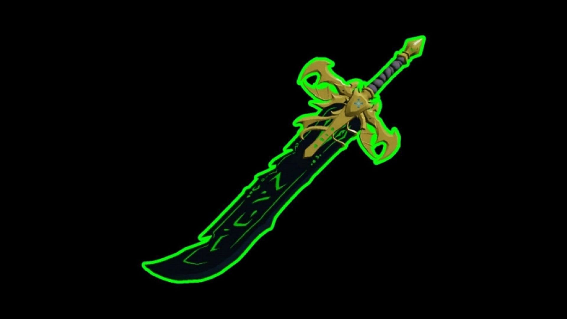 Dark Blade is one of the Strongest Fruit in Roblox Blox Fruits (Image via Blox Fruits Wiki / Edited by Sportskeeda)