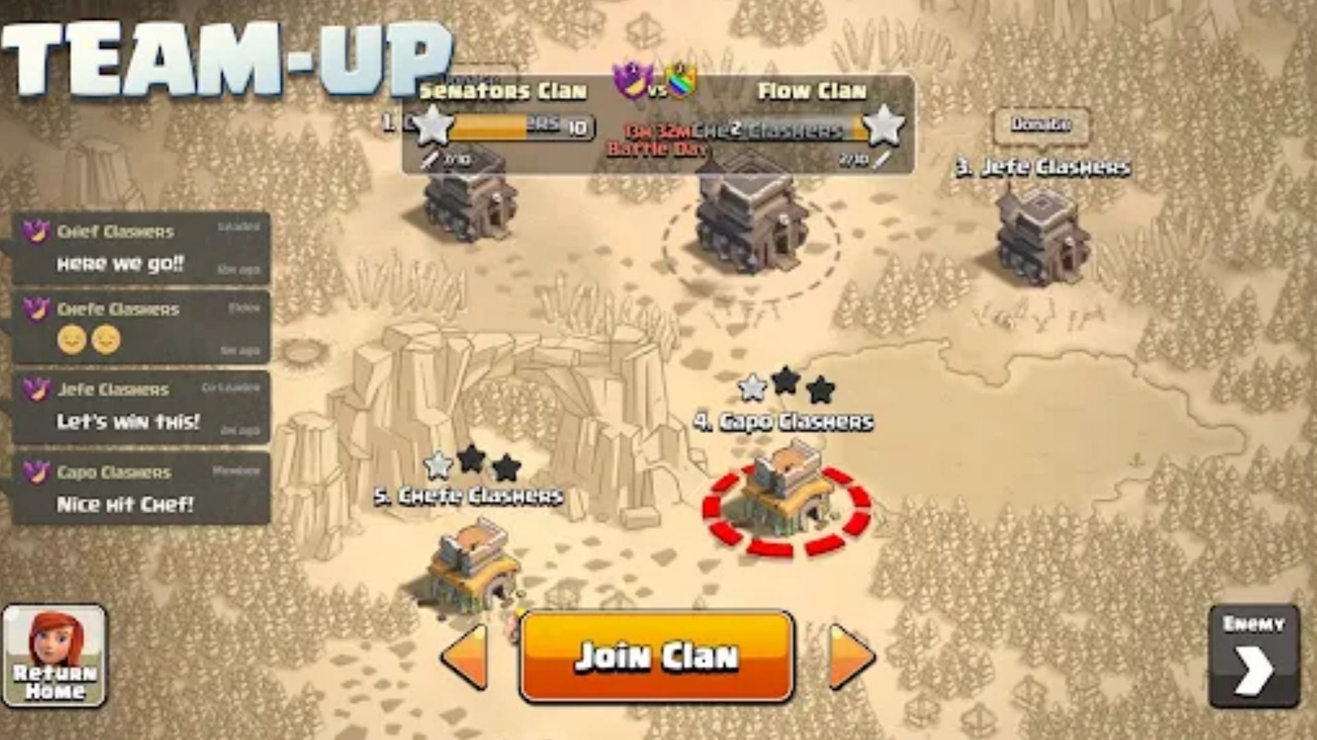 Joining a clan is the best way to learn about the game faster (Image via Google Play Store)