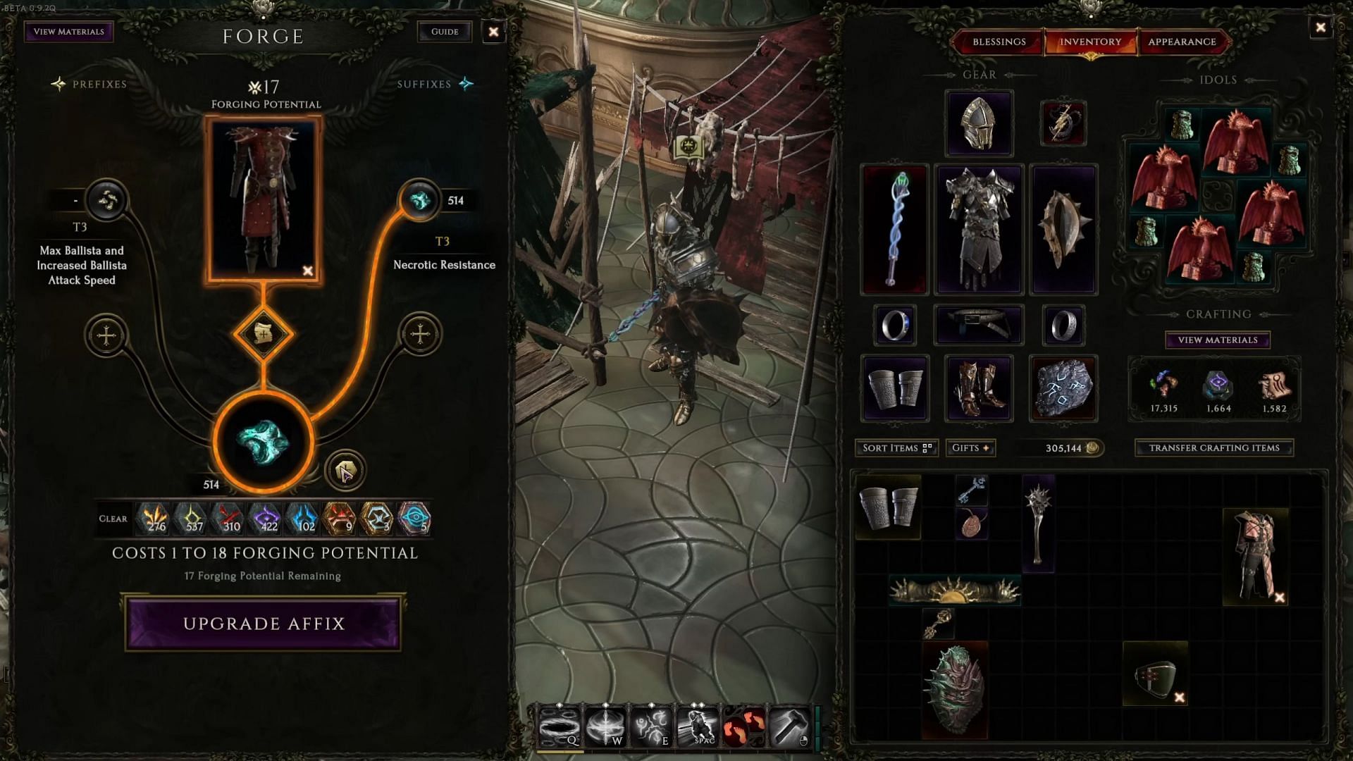 Use the Rune to change crafting results (Image via Youtube/ Manarith/Eleventh Hour Games)
