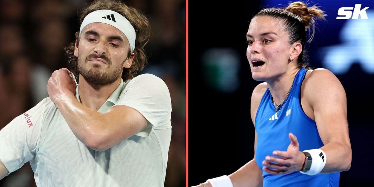 Stefanos Tsitsipas (L), Maria Sakkari (R)