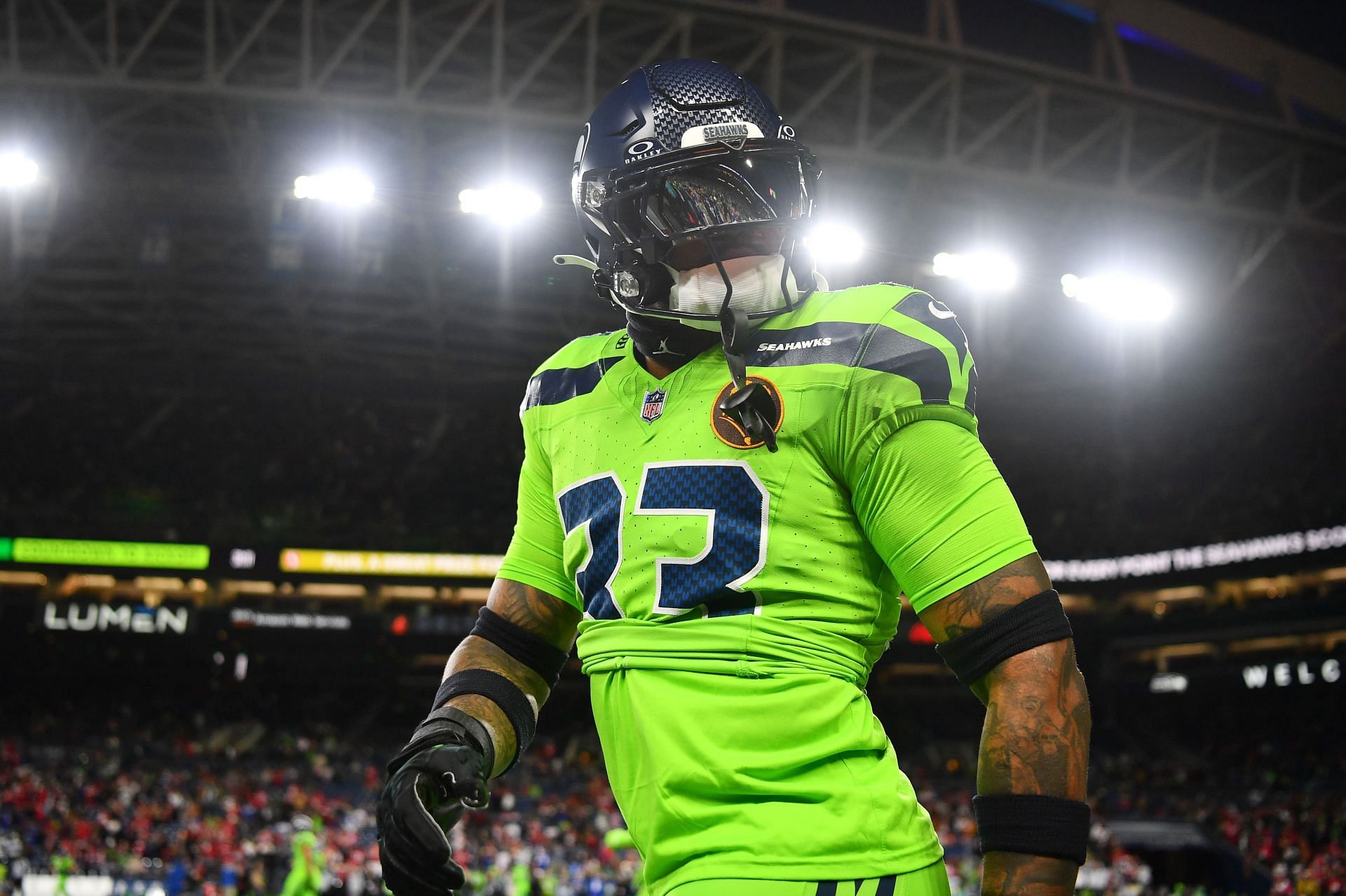 Jamal Adams during the San Francisco 49ers v Seattle Seahawks