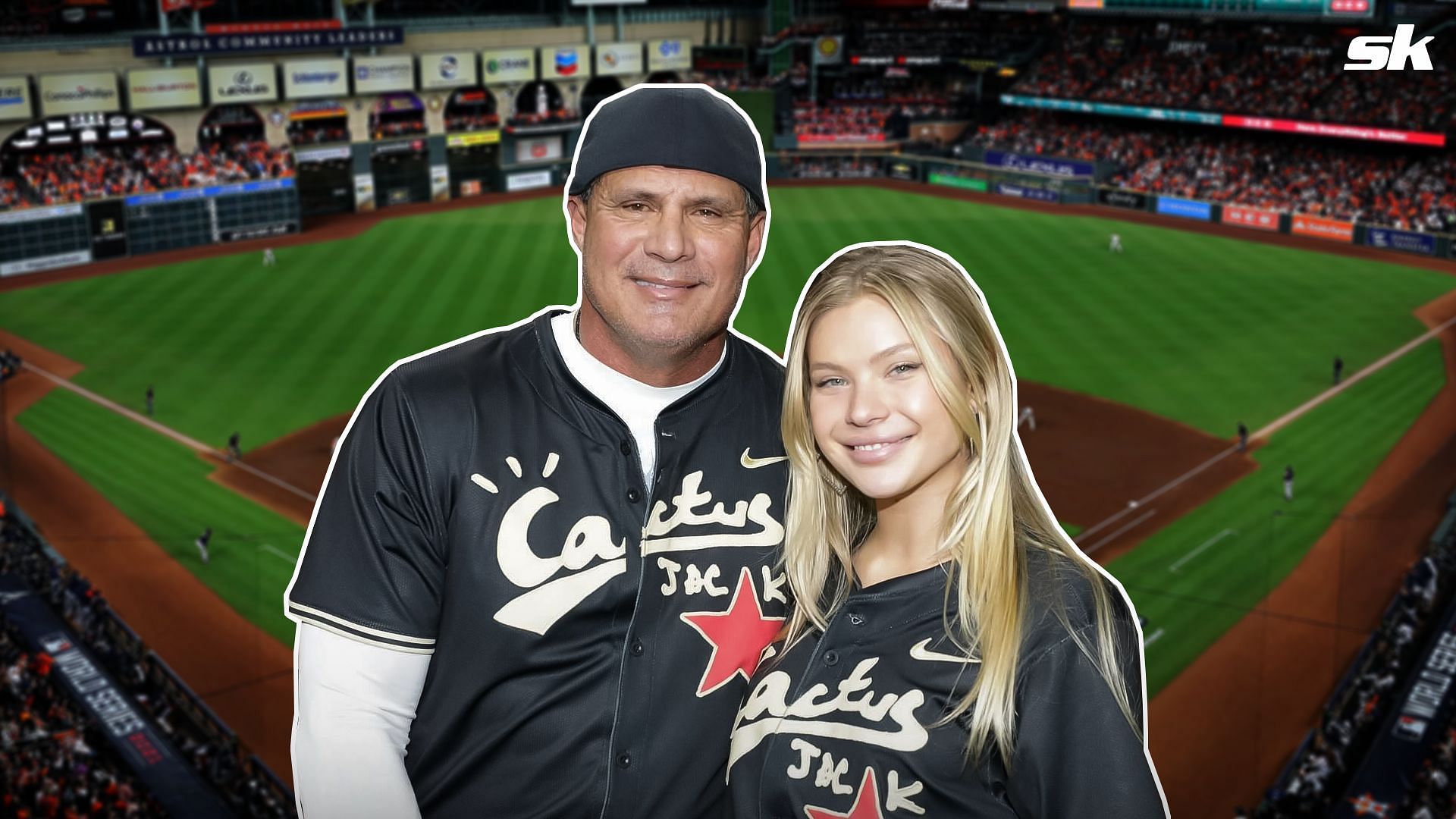 MLB legend Jose Canseco and daughter Josie shine in matching jerseys