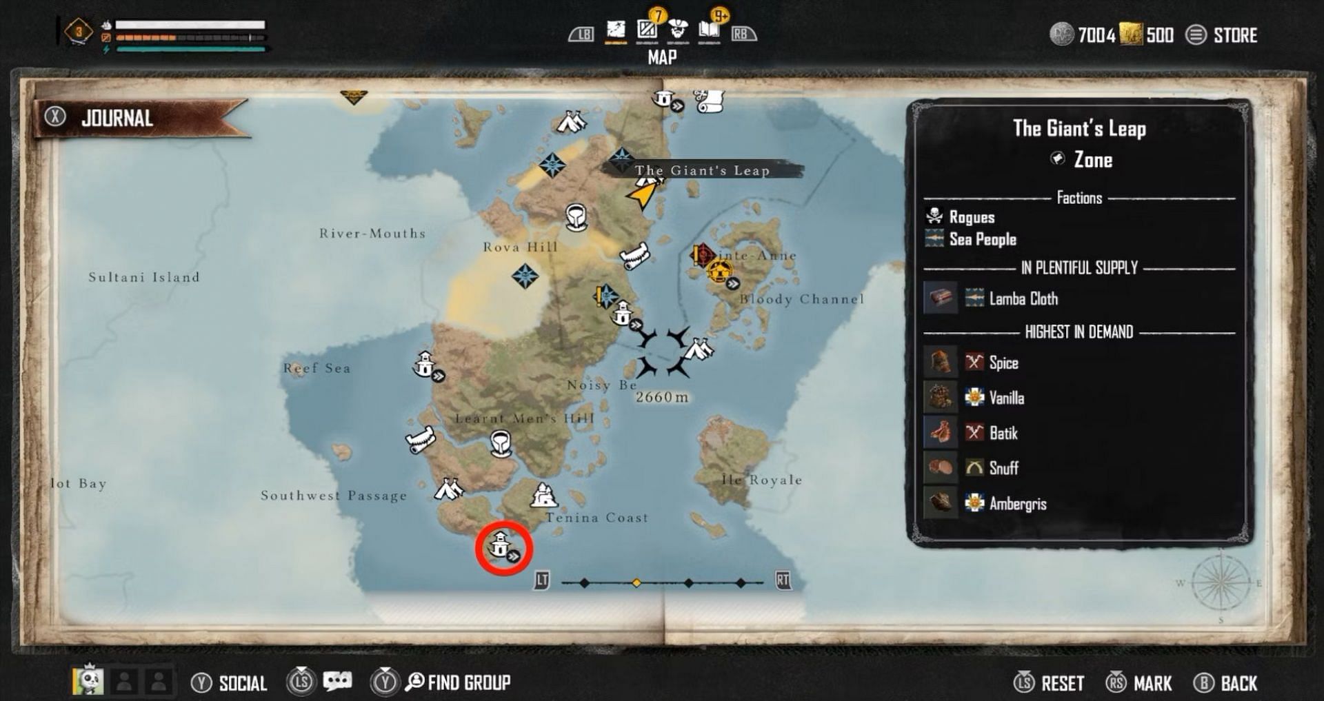 Fort Louis map in Skull and Bones (Image via Ubisoft)