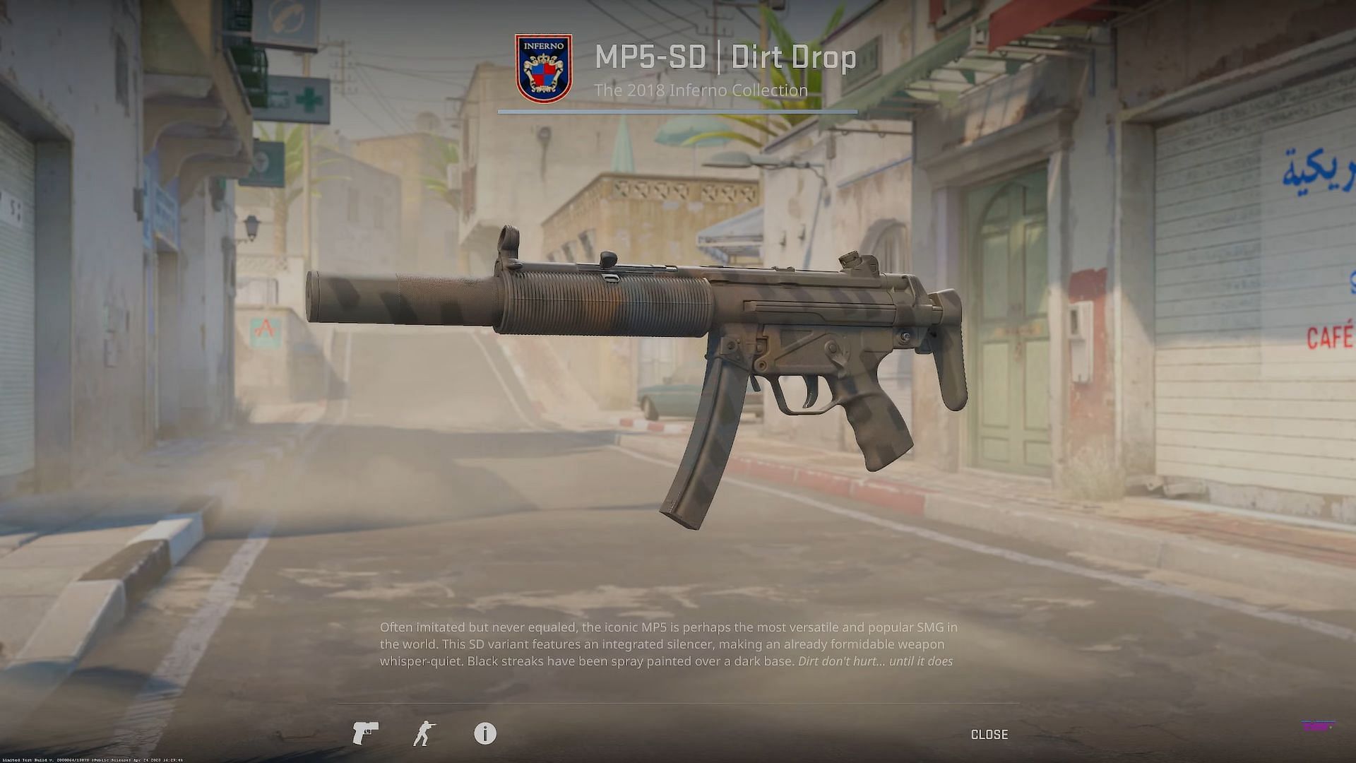 MP5-SD Dirt Drop (Image via Valve || YouTube/covernant)