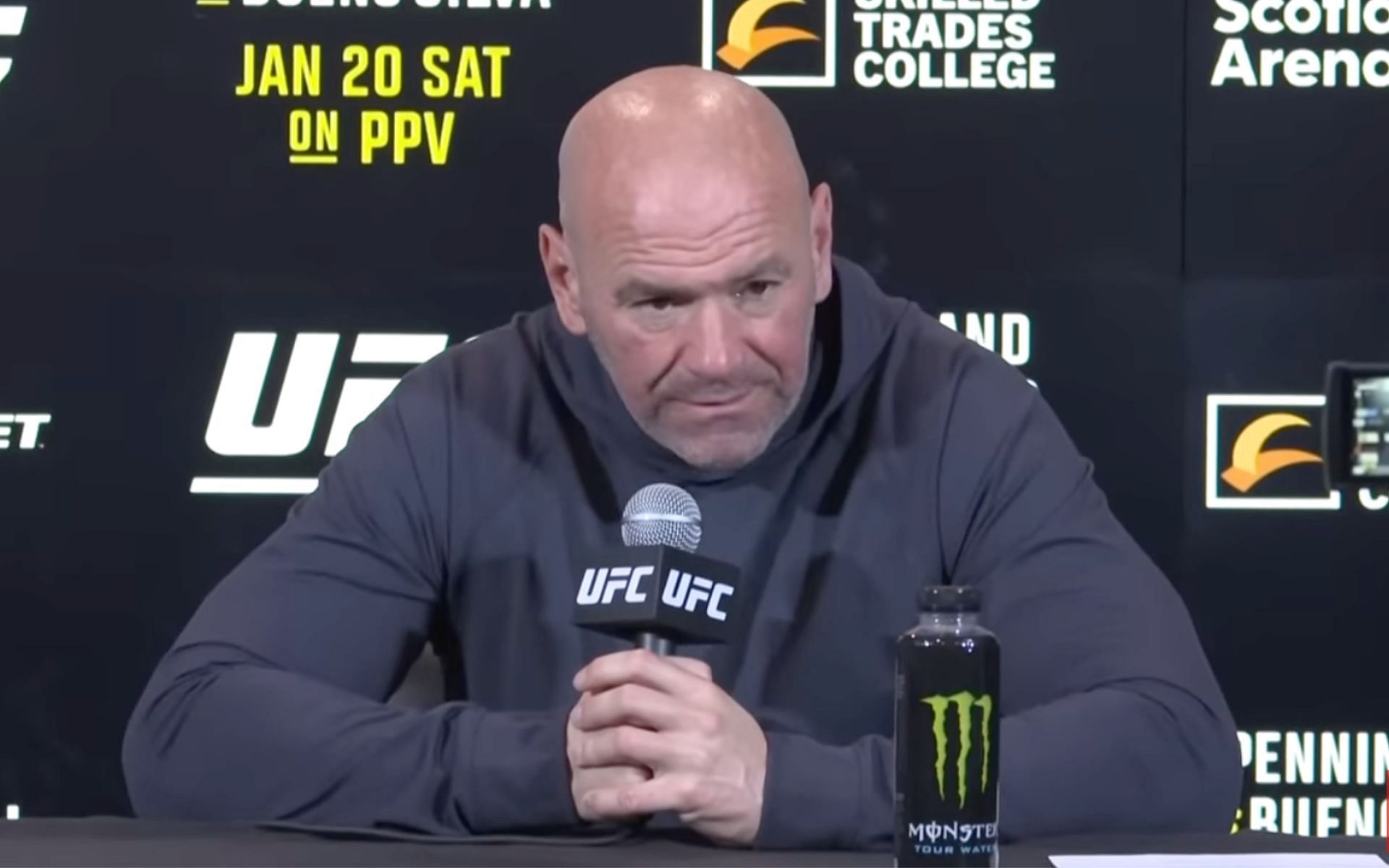 Dana White following UFC 297 [Photo Courtesy of UFC on YouTube]