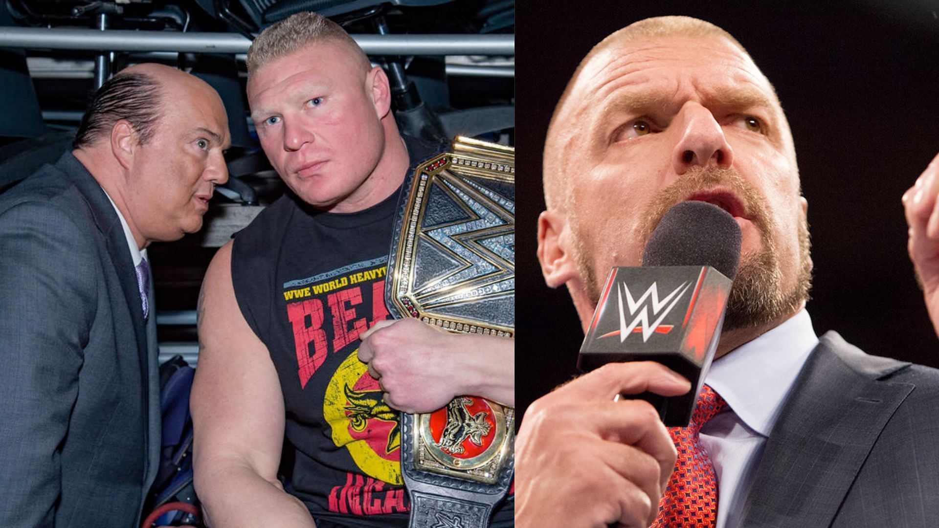 Brock Lesnar and Triple H are former world champions