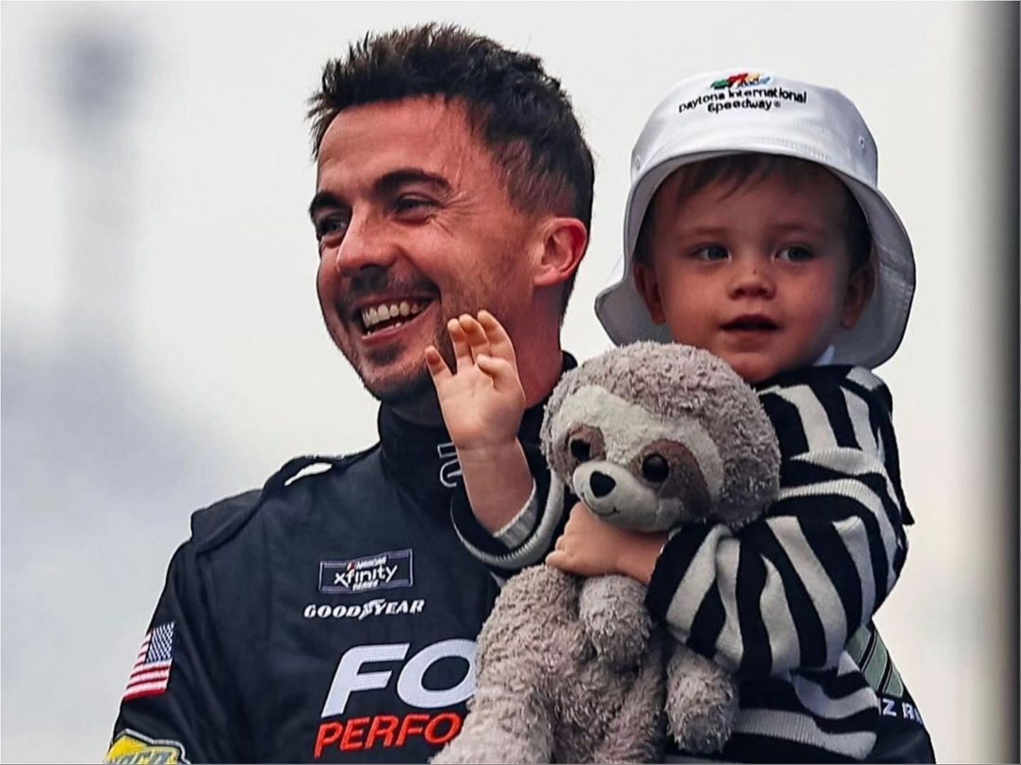 Frankie Muniz with his Son Mauz at Daytona International Speedway (Image via Frankie Muniz Instagram)