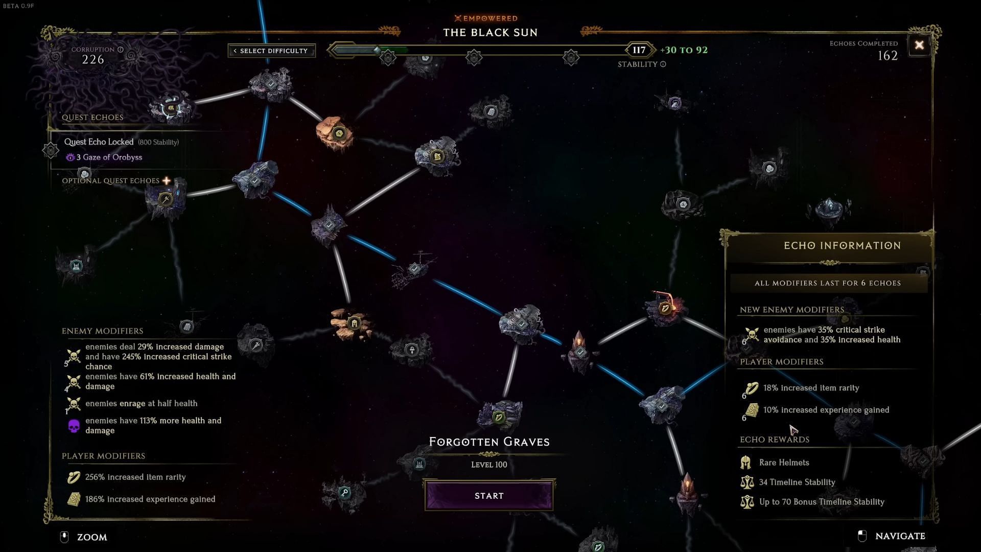 Chart out the optimal route in the Echo web to quickly reach the Shade of Orobyss (Image via Youtube/ Tenkiei/ Eleventh Hour Games)