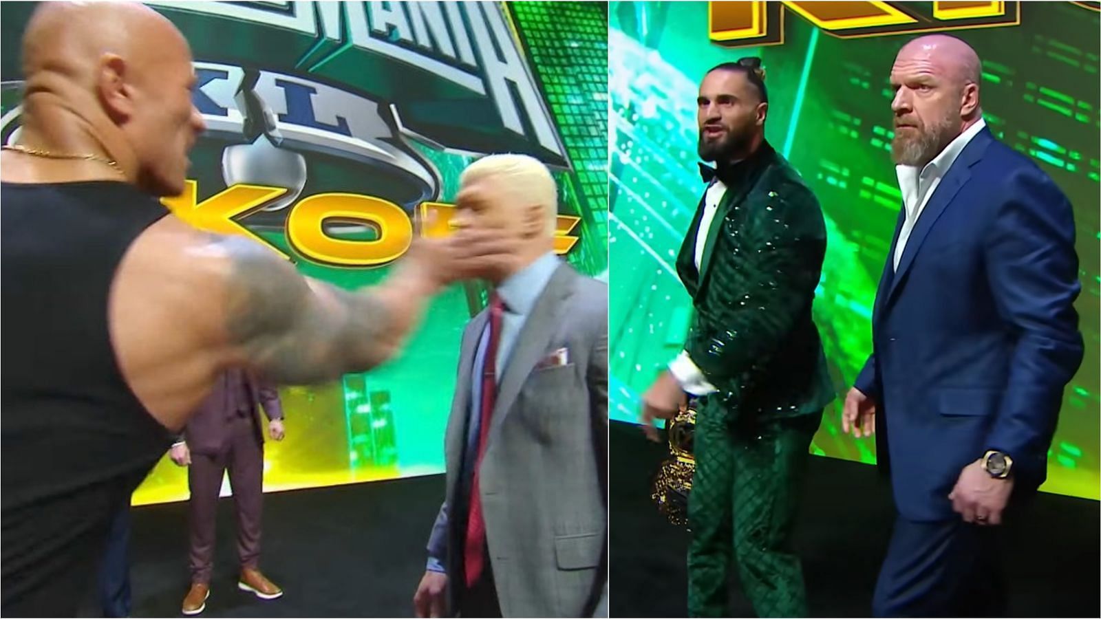 Things got heated between Cody Rhodes and The Rock last night!