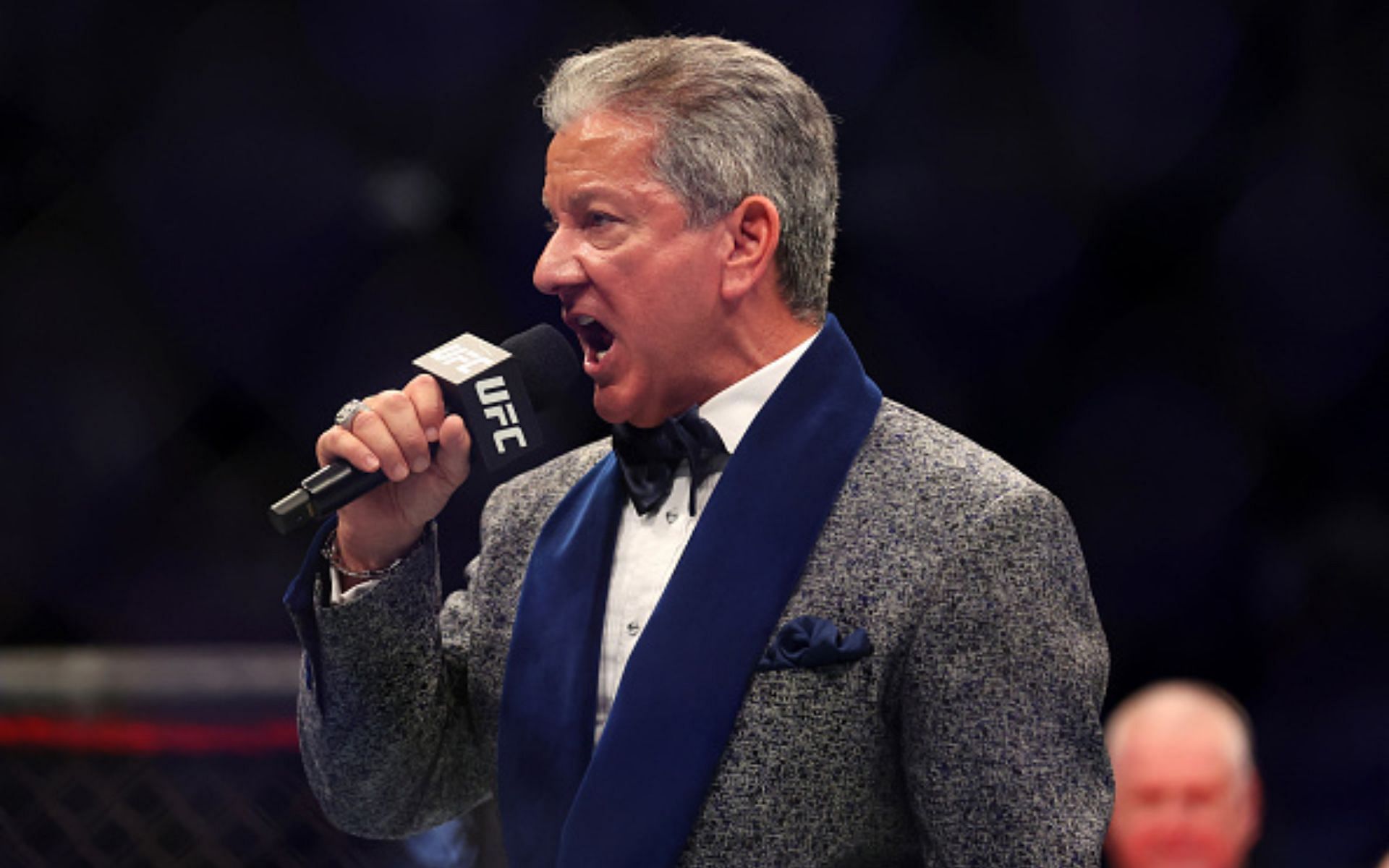 Bruce Buffer at UFC Fight Tonight [Image courtesy: Getty]