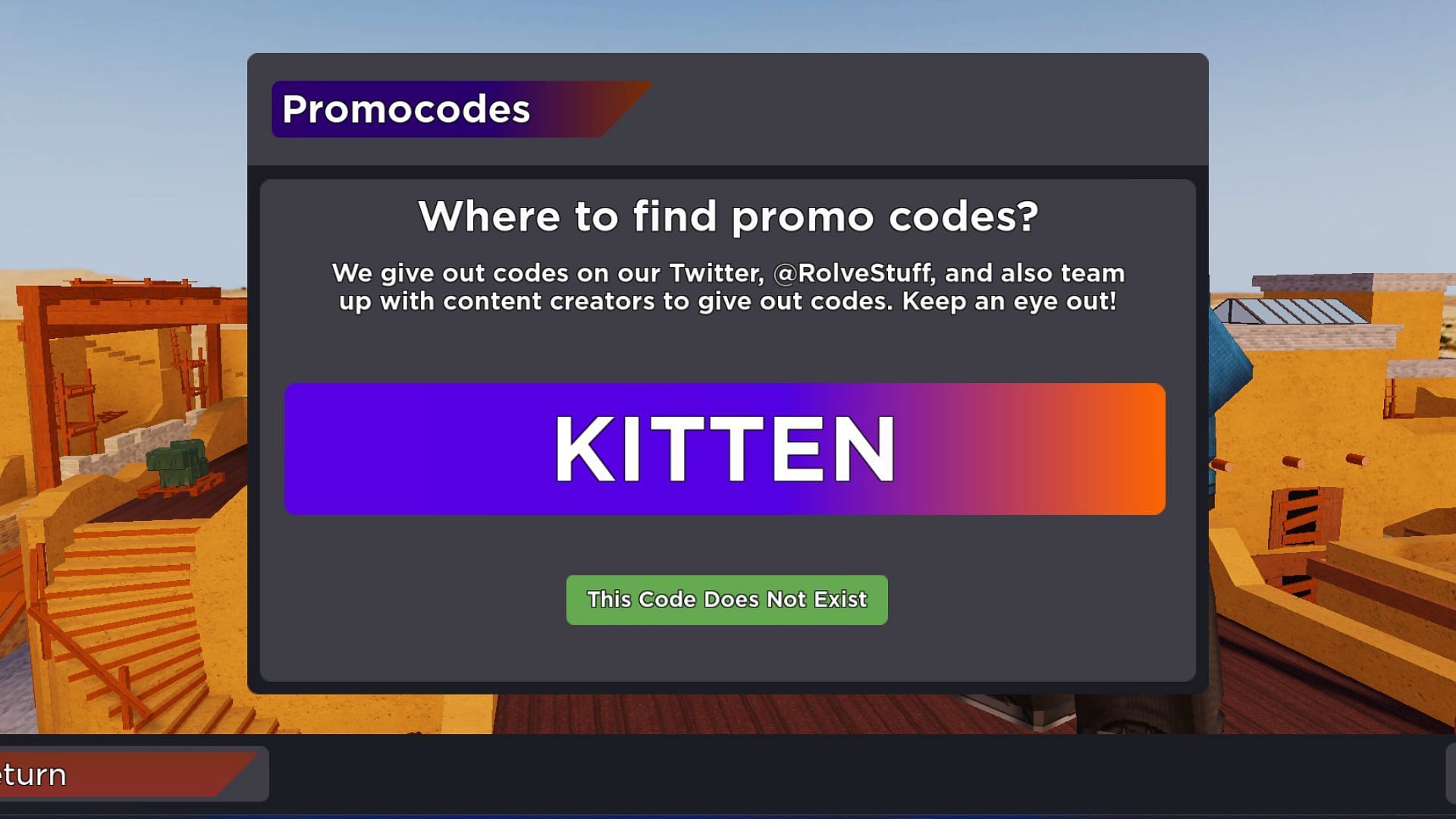 This Code Does Not Exist in Arsenal. (Roblox||Sportskeeda)