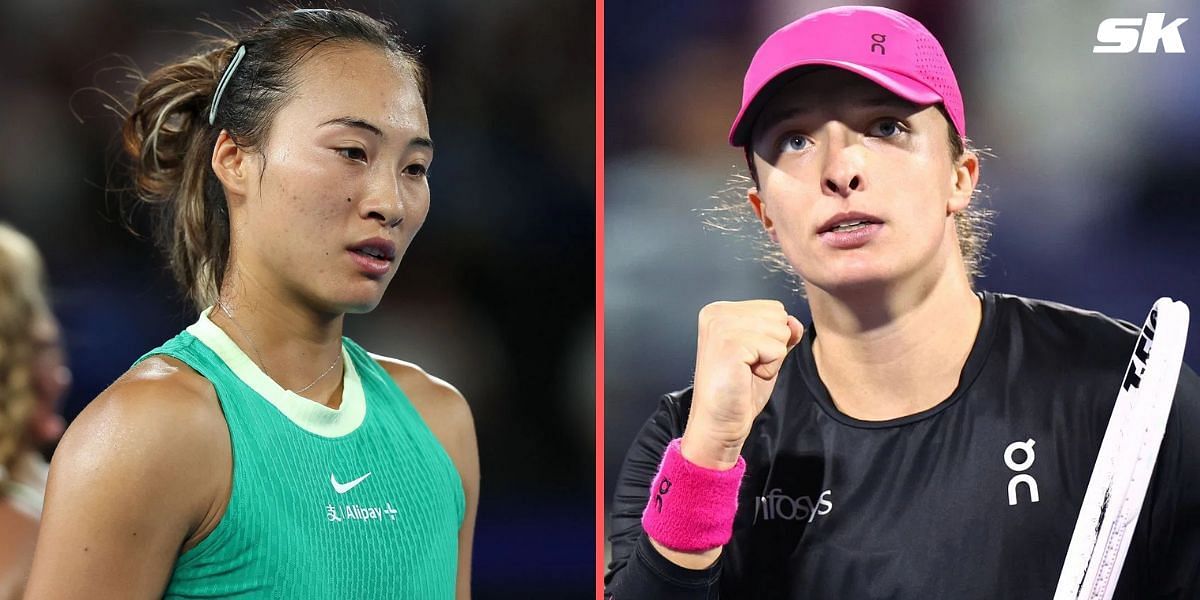 Fans have reacted to Iga Swiatek dismantling Zheng Qinwen to reach the Dubai Tennis Championships semifinals