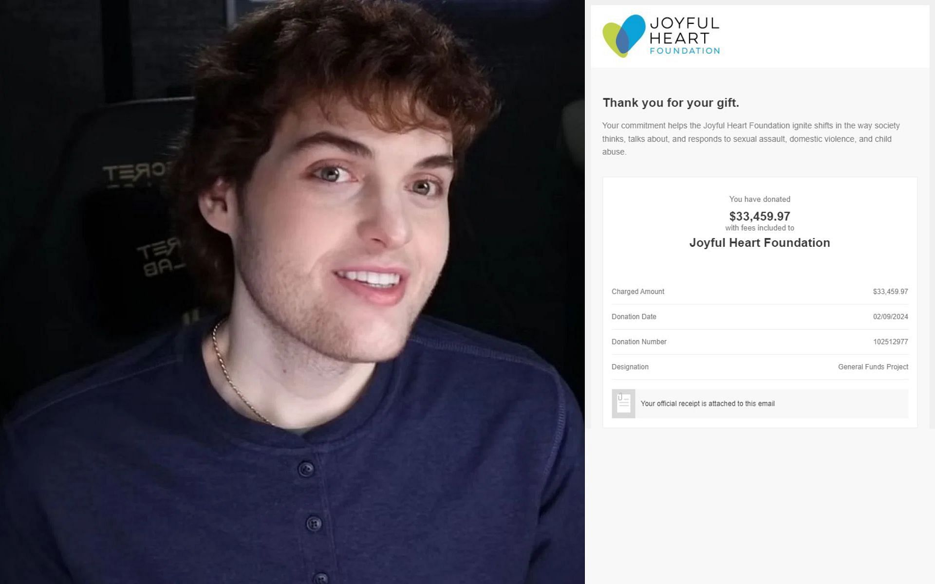 Dream reveals donating over $33k to support victims of sexual and physical violence (Image via Dream/YouTube and @dreamwastaken/X)