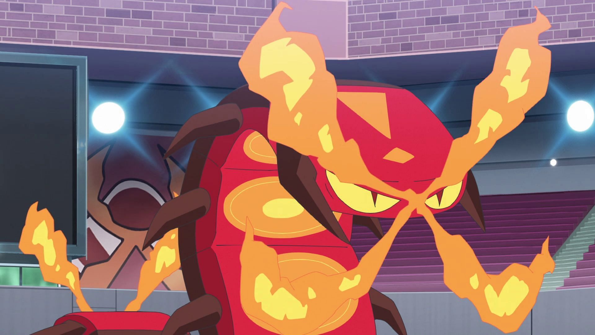 Centiskorch as seen in the anime (Image via The Pokemon Company)