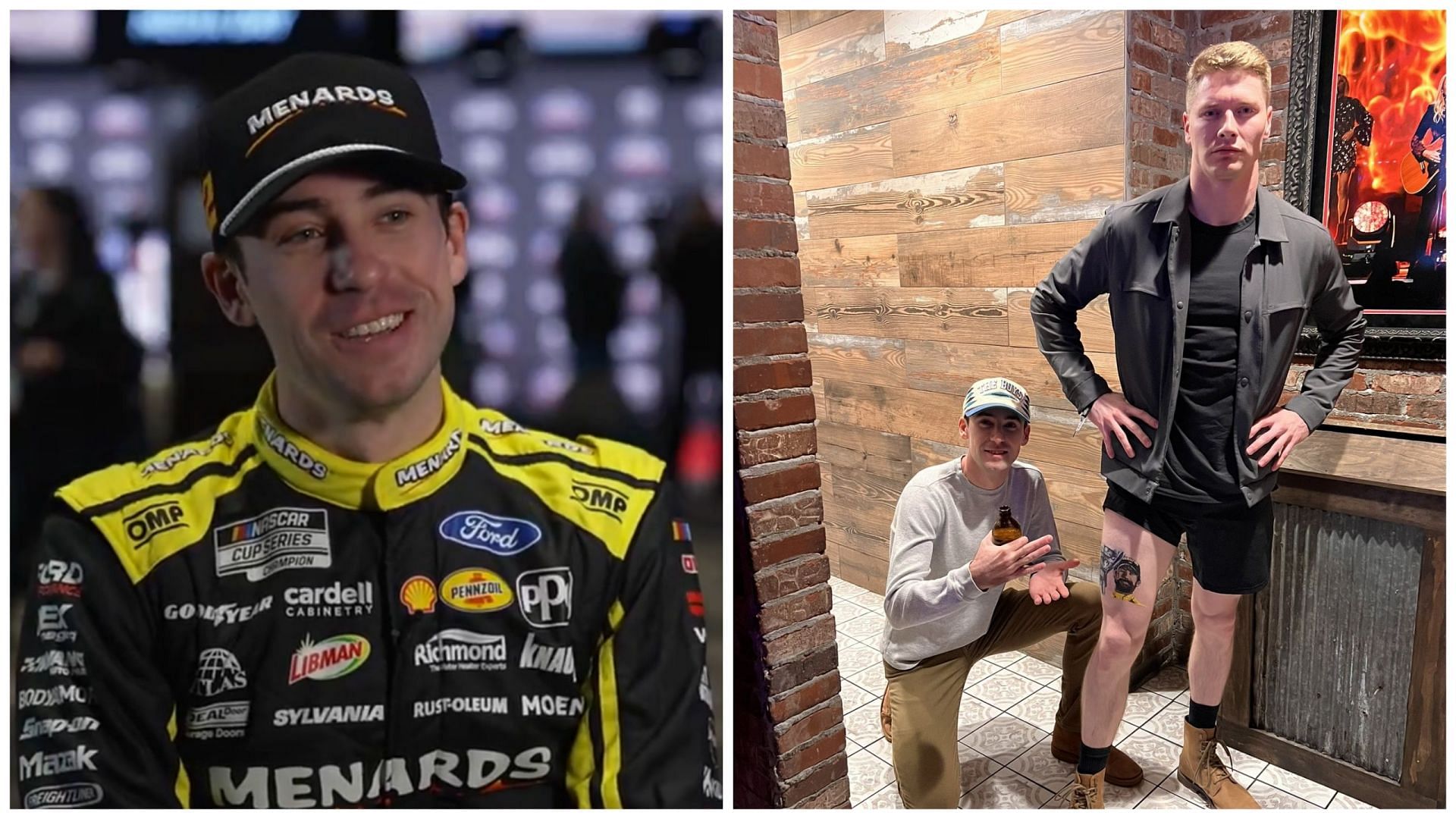 Ryan Blaney talks about when Josef Newgarden inked himself with his face