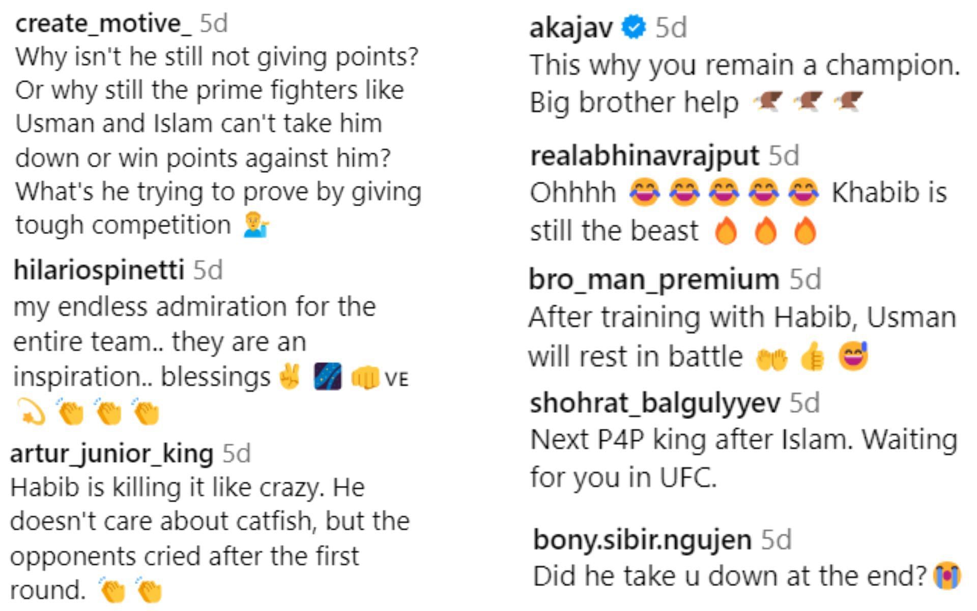 Fans&#039; react to Khabib Nurmagomedov&#039;s recent grappling video