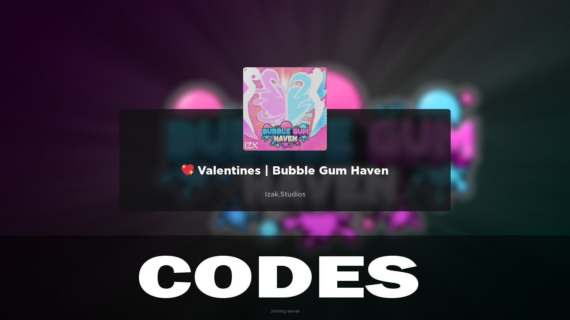 Bubble Gum Haven codes