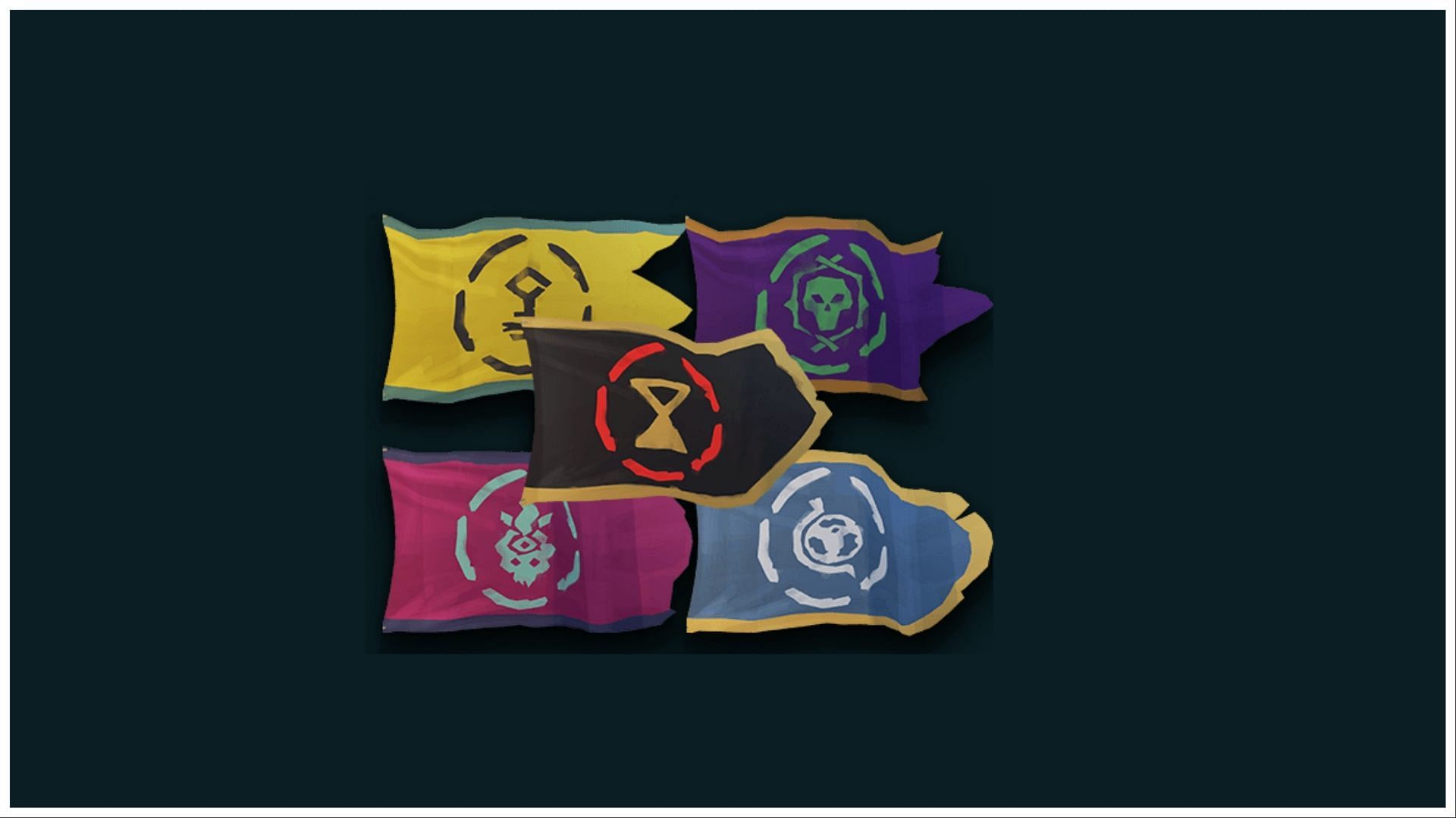Level 5 emissary flags as seen on ships. (Image via Rare)