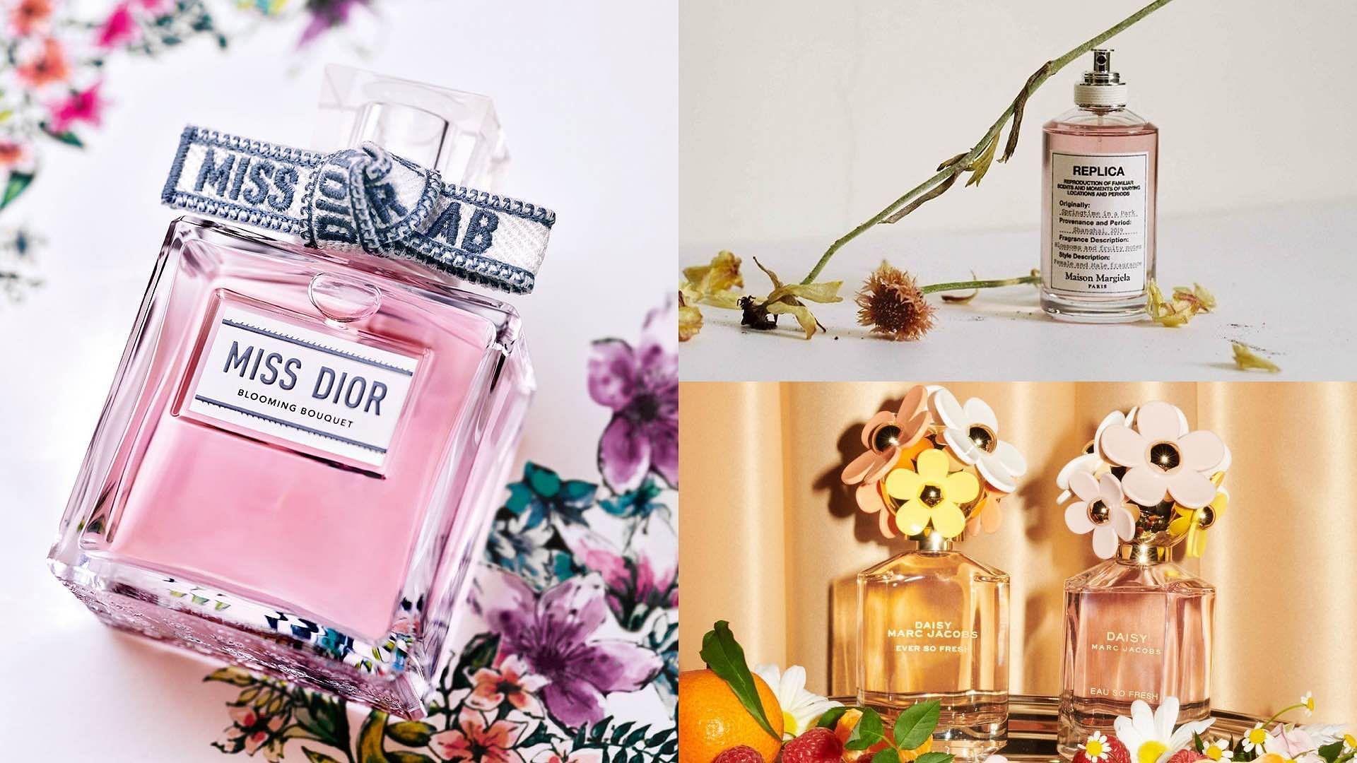 Best floral colognes for women (Image via @diorbeauty, @maisonmargielafragrances, @marcjacobsfragrances/ Instagram)